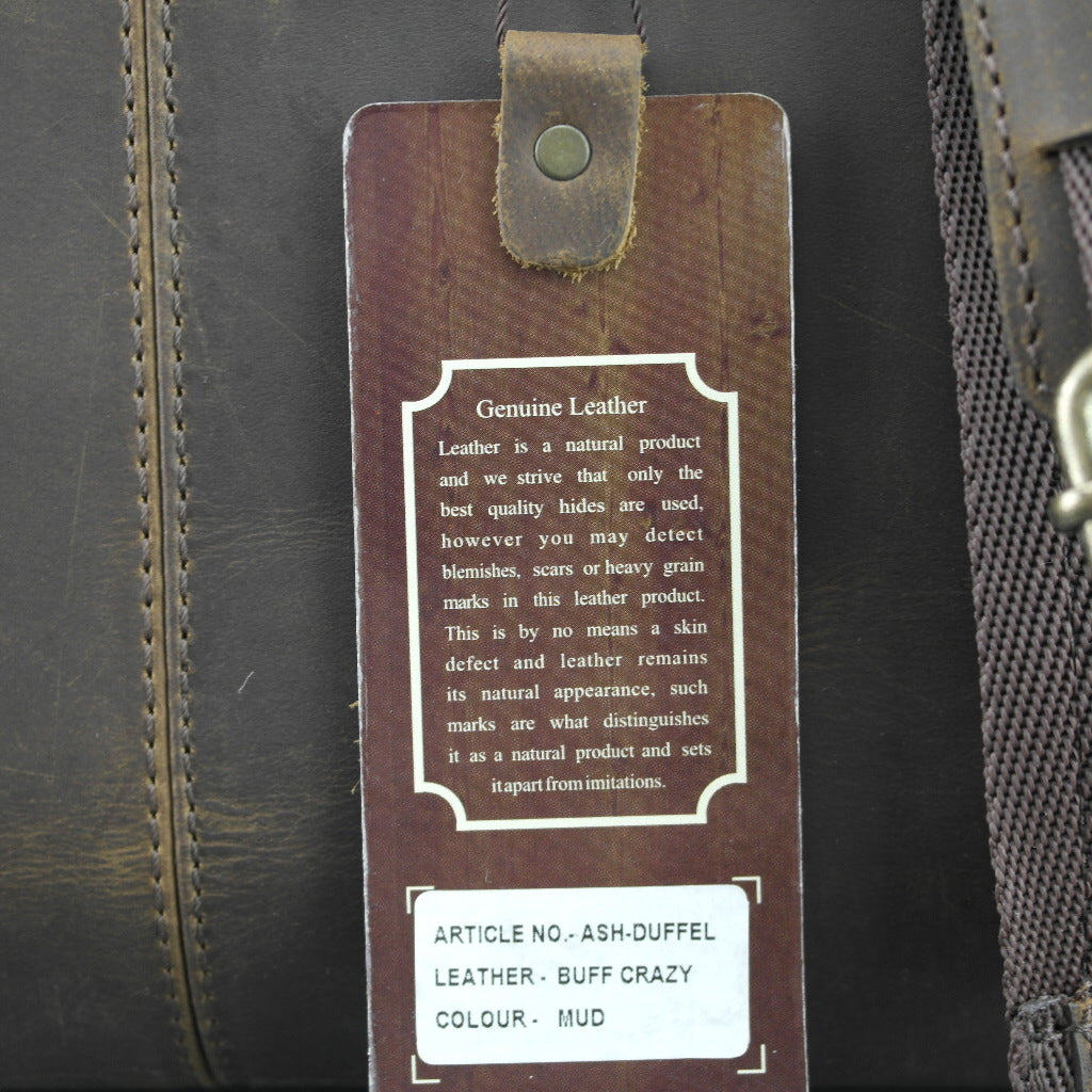 Ashwood Echtleder Holiday Business Sport Große Reisetasche Schlammfarbe
