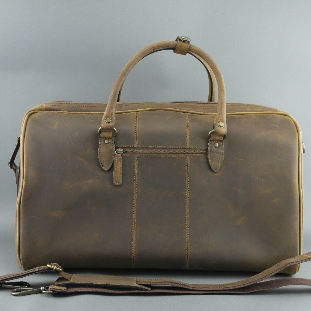 Ashwood Echtleder Holiday Business Sport Große Reisetasche Schlammfarbe