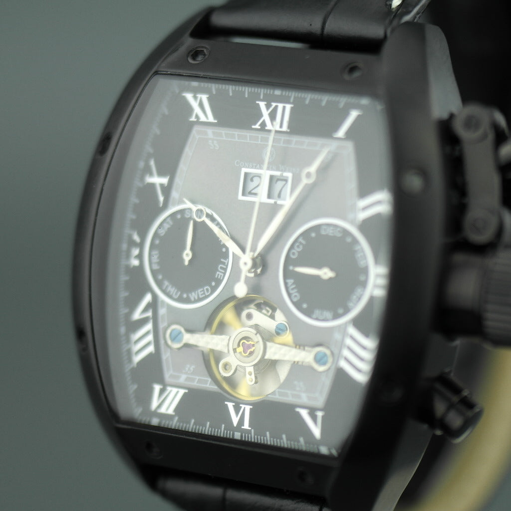 Constantin Weisz Automatische Armbanduhr mit offenem Herzen und Perlmutt-MOP-Zifferblatt