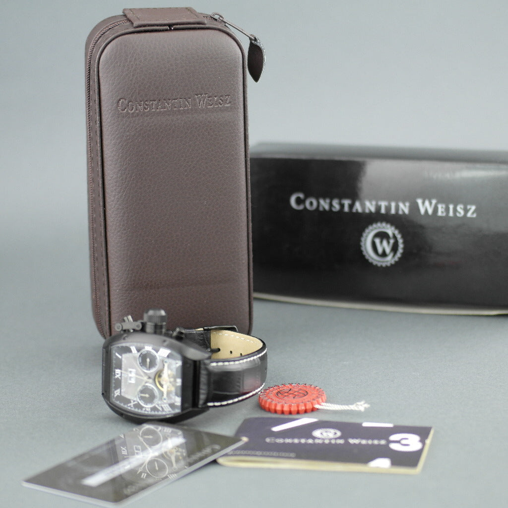 Constantin Weisz Automatische Armbanduhr mit offenem Herzen und Perlmutt-MOP-Zifferblatt