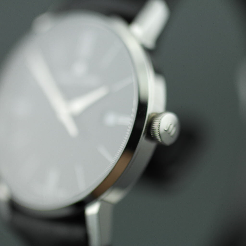 Maurice Lacroix Eliros Swiss wrist watch with Leather Strap and Black Dial