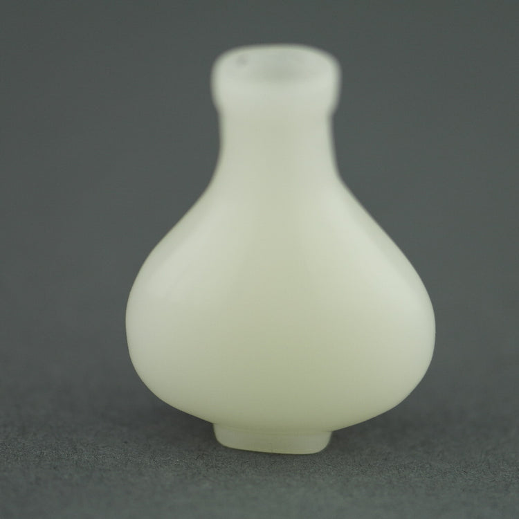 Sammlerstück aus weißer Jade-Schnupftabakflasche