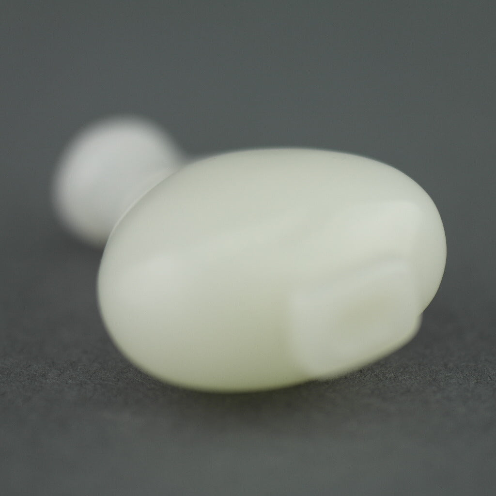 Botella de rapé de Jade blanca coleccionable