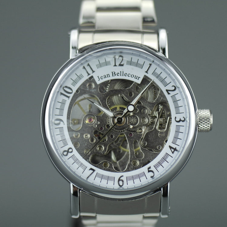 Jean Bellecour Automatic Skeleton Edition wrist watch stainless steel bracelet