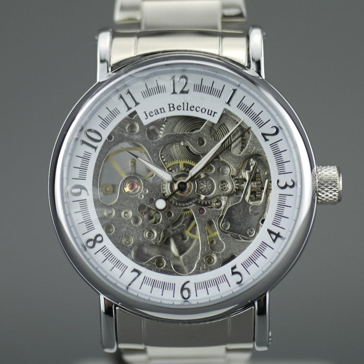 Jean Bellecour Automatic Skeleton Edition wrist watch stainless steel bracelet