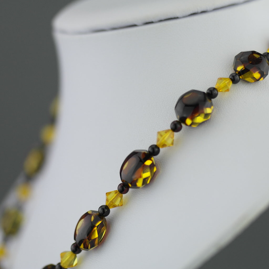 Spektakuläre deutsche Ostsee-Naturbernsteinperlen-Halskette