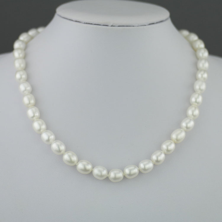 Kyoto Pearls-Halskette mit zweifarbigem 9-Karat-Goldverschluss