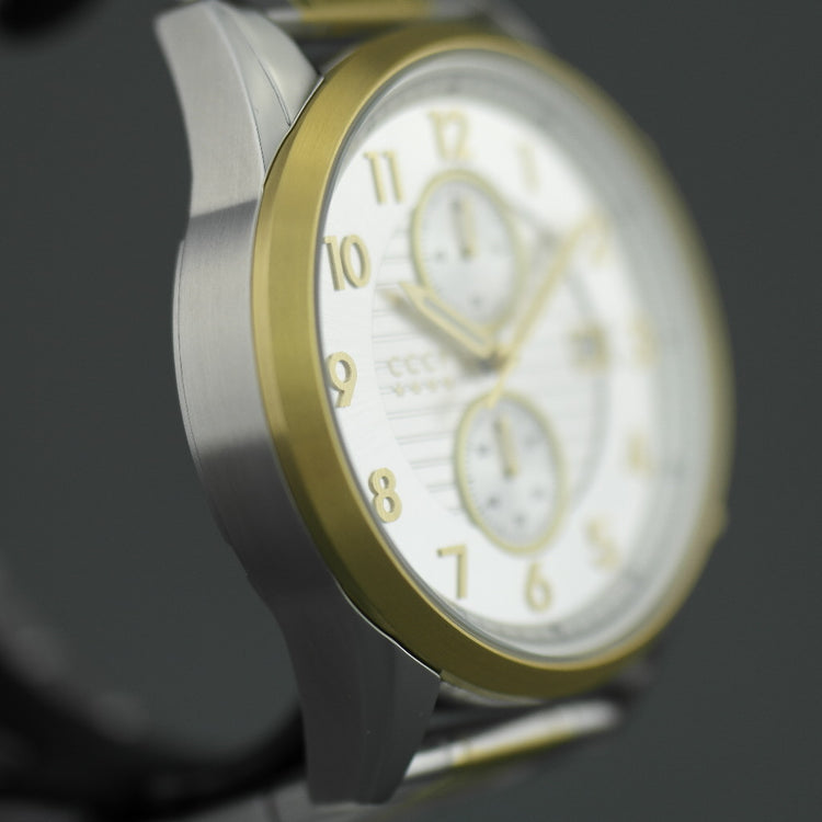 CCCP Chronograph-Armbanduhr mit Datum und Edelstahlarmband