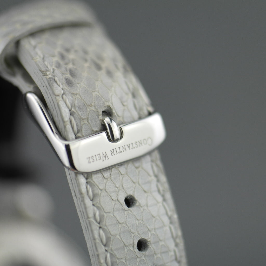 Constantin Weisz Diamonds edition mechanical wrist watch with snake leather strap