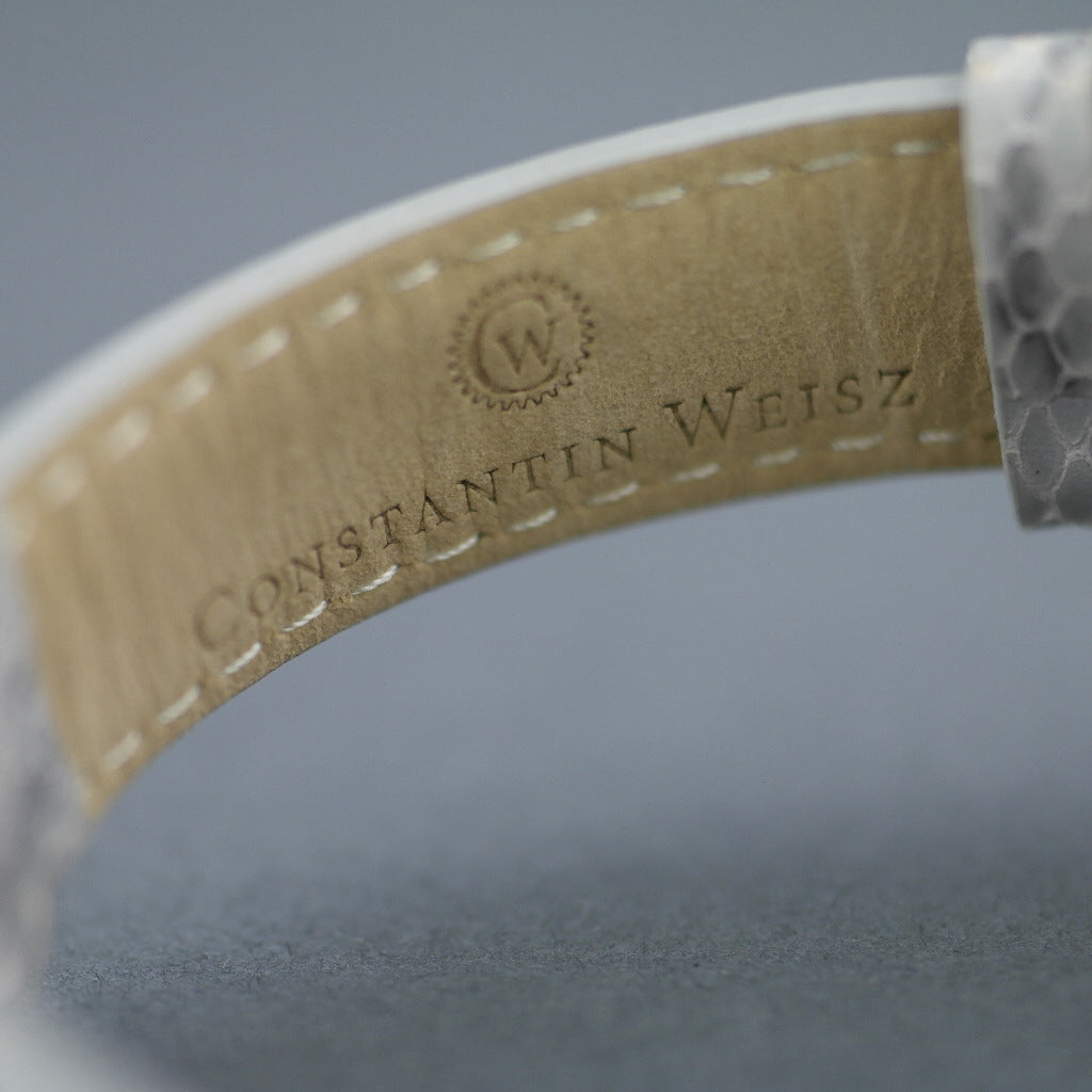Constantin Weisz Diamonds edition mechanical wrist watch with snake leather strap