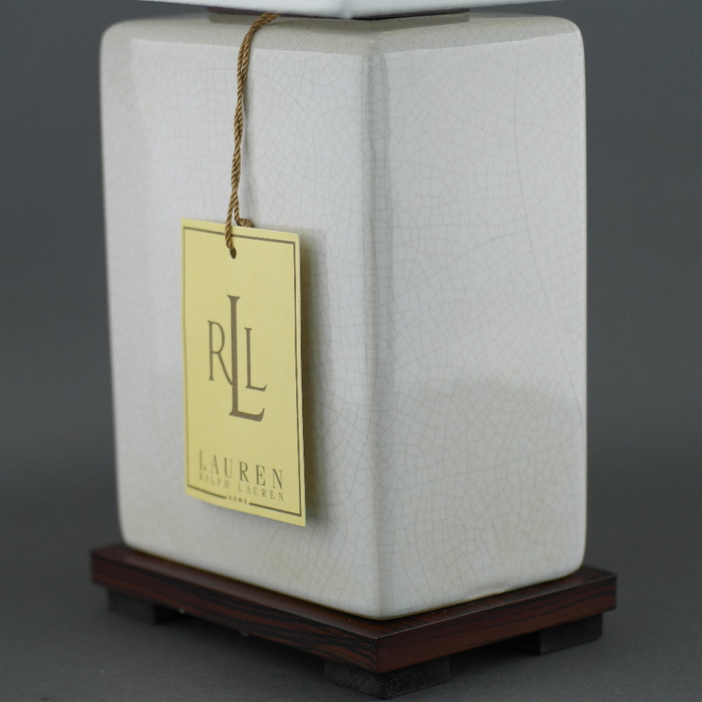 Ralph Lauren Chinese Porcelain Cream Crackle Traditional Chinese Meredith Table Lamp