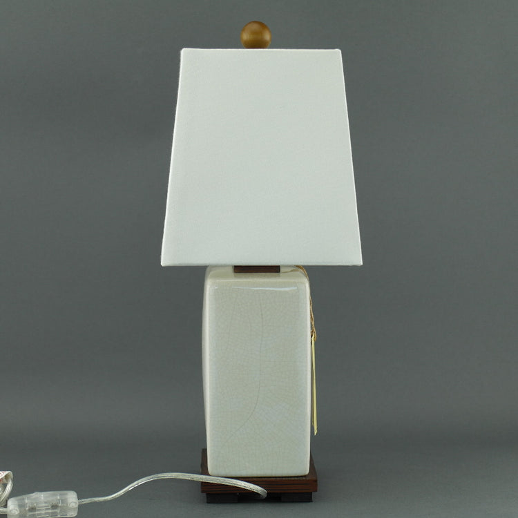 Ralph Lauren Chinese Porcelain Cream Crackle Traditional Chinese Meredith Table Lamp