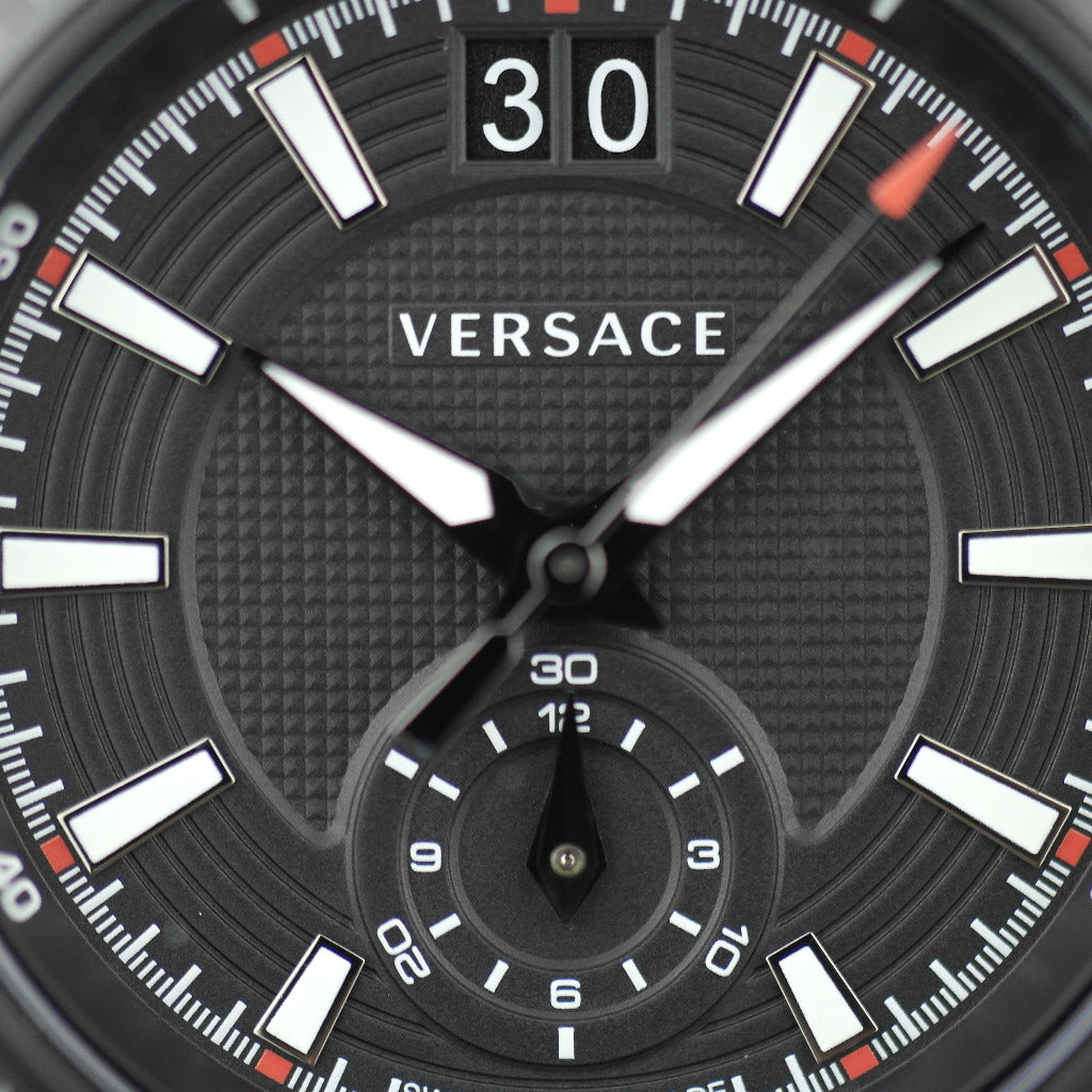 VERSACE V-Race Tachymeter-Armbanduhr mit Armband