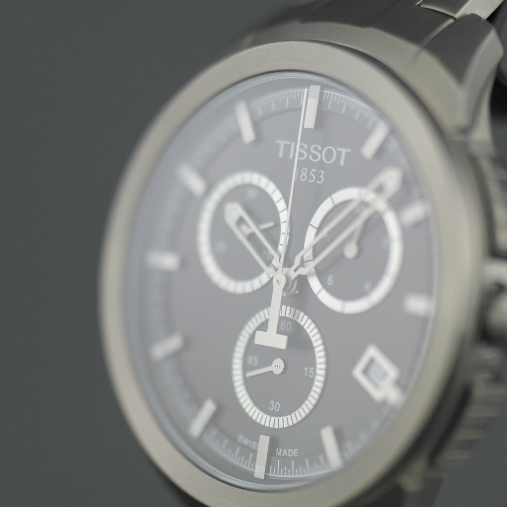 Tissot T-Sport Titanium date Chronograph Men's Anthracite dial wrist watch