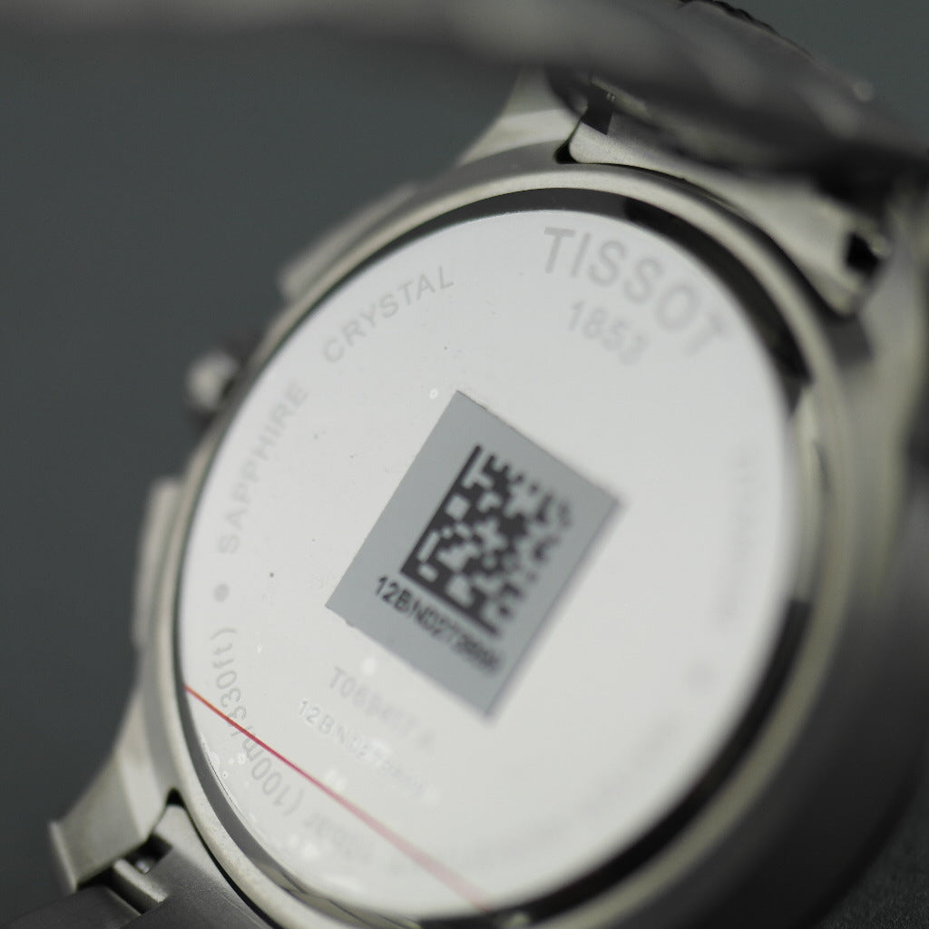 Tissot T-Sport Titanium Datum Chronograph Herrenarmbanduhr mit anthrazitfarbenem Zifferblatt