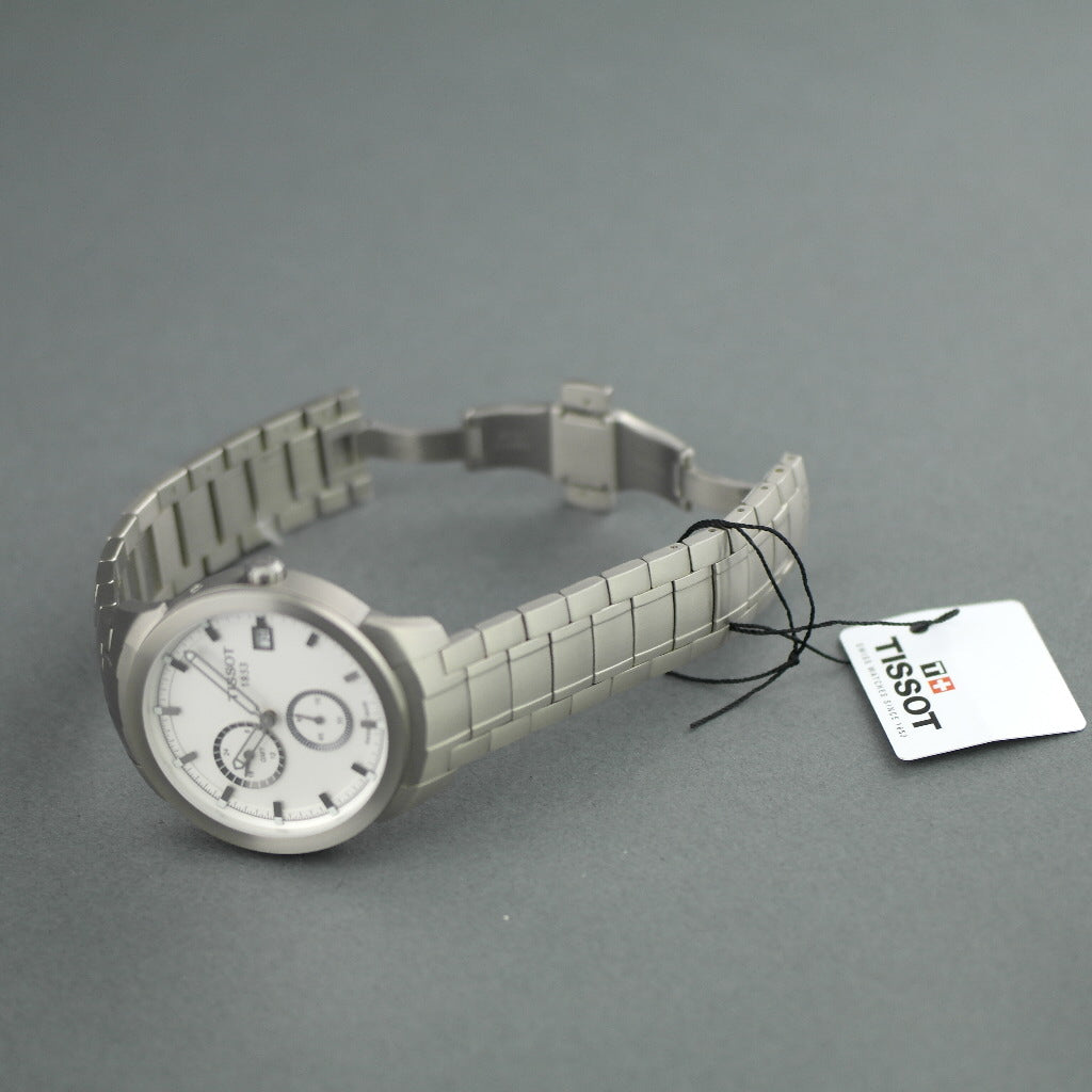 Tissot Titanium GMT Sport Collection Herren-Armbanduhr mit anthrazitfarbenem Zifferblatt