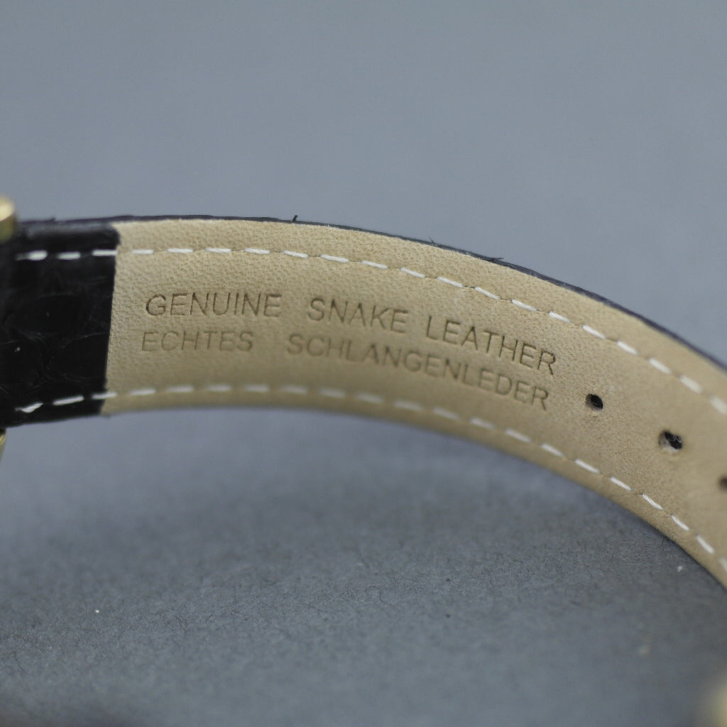 Constantin Weisz Diamonds Automatik-Armbanduhr mit 36 ​​Steinen und Schlangenlederarmband