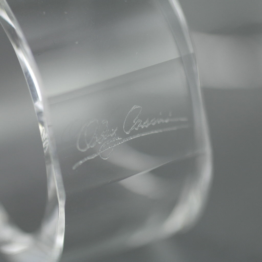 Oleg Cassini Oval shape Crystal set of four napkin rings