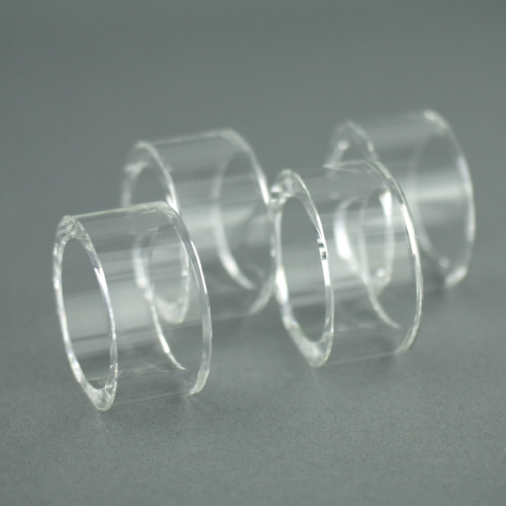 Oleg Cassini Juego de cuatro servilleteros de cristal con forma ovalada 