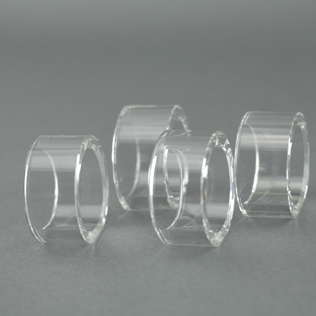 Oleg Cassini Oval shape Crystal set of four napkin rings