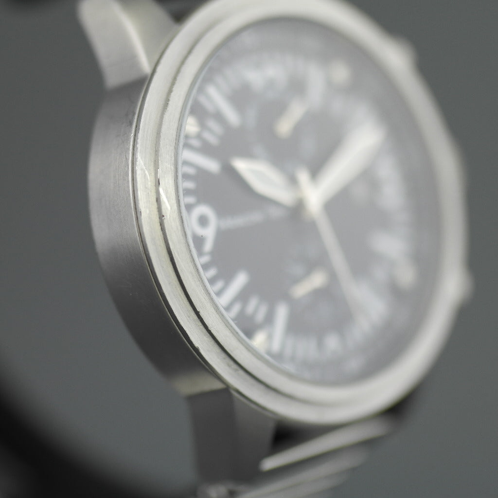 Moscow Time Chronograph Quartz black dial wrist watch with bracelet