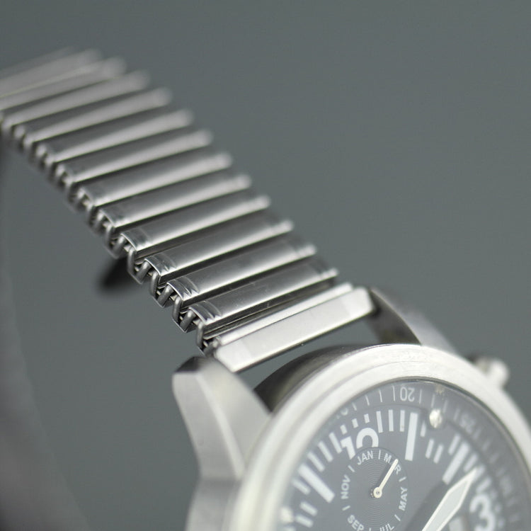 Moscow Time Chronograph Quartz black dial wrist watch with bracelet