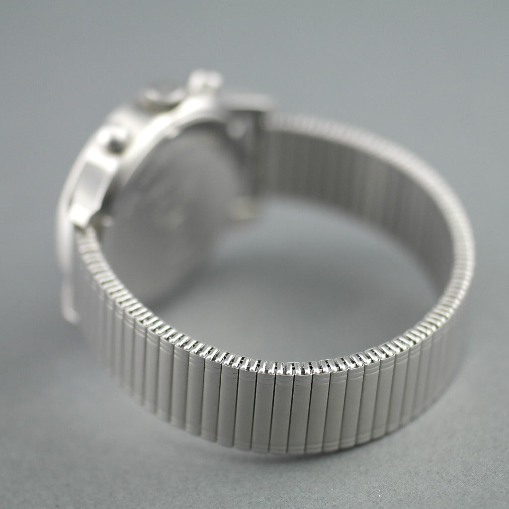 Moscow Time Chronograph Quartz black dial wrist watch with bracelet