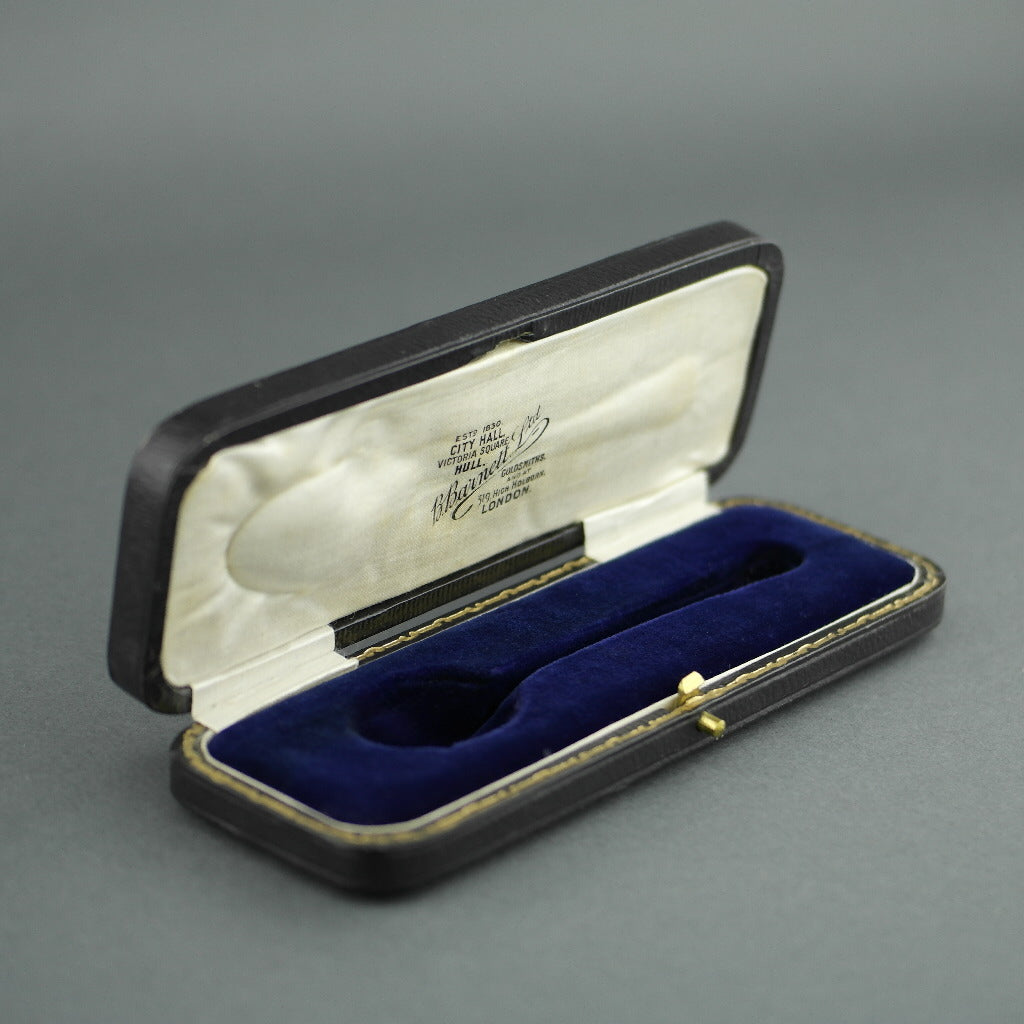 Caja antigua para cuchara Imperio Británico B. Barnett Ltd Londres
