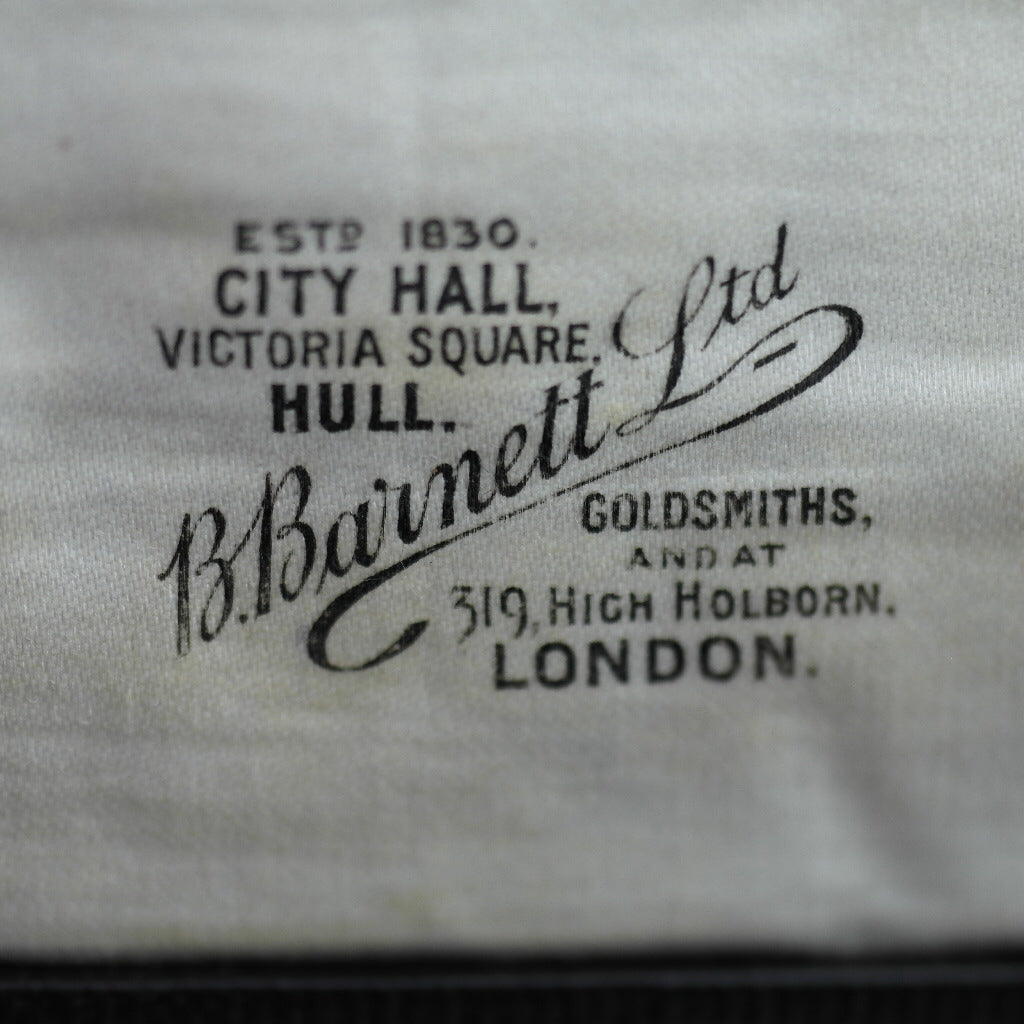 Caja antigua para cuchara Imperio Británico B. Barnett Ltd Londres