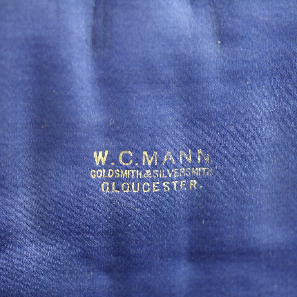 Antique black box for spoons and tongs British Empire W.C. Mann Gloucester