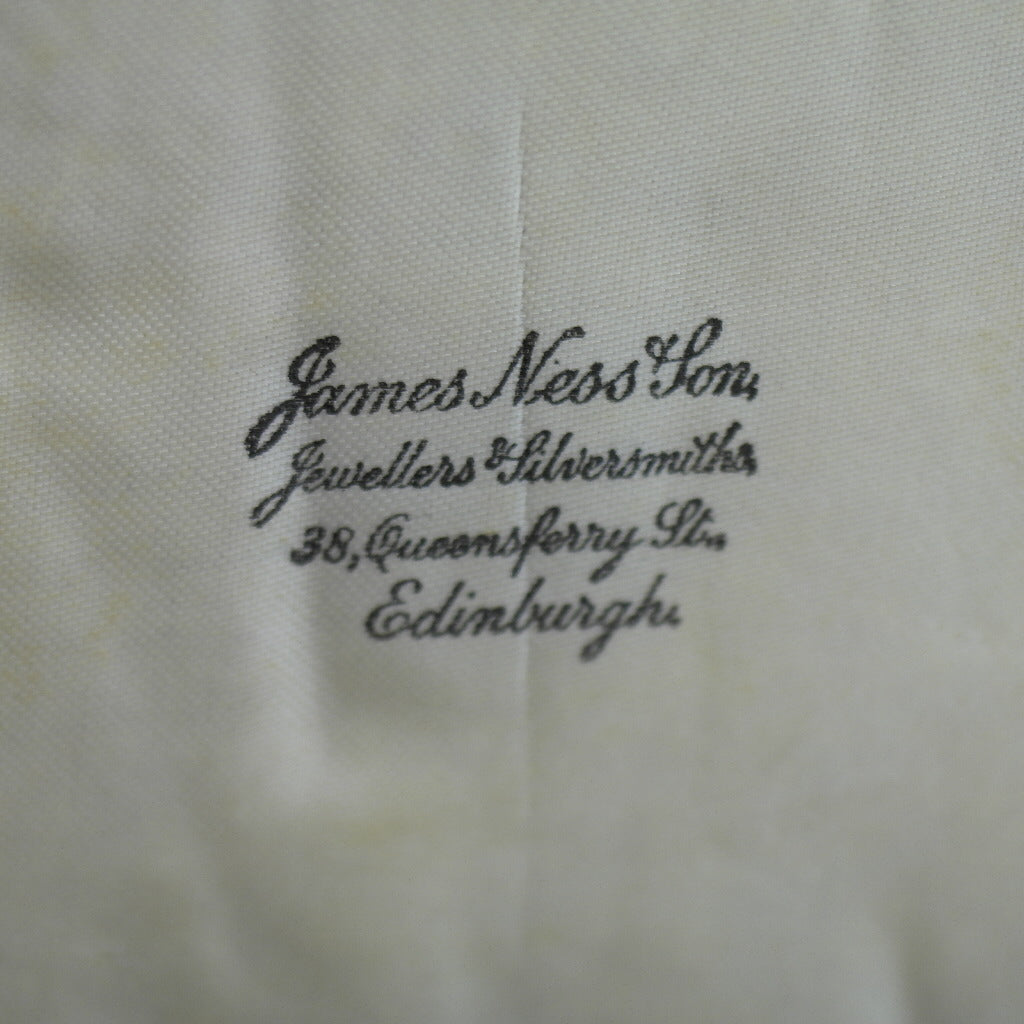 Antique brown cutlery box for spoons made in British Empire Jemes Ness Son Edinburgh