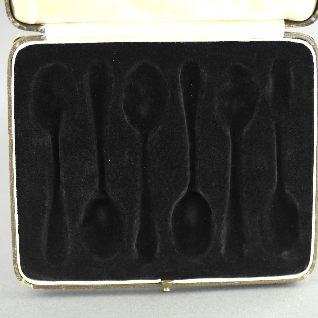 Antique brown cutlery box for spoons made in British Empire Jemes Ness Son Edinburgh