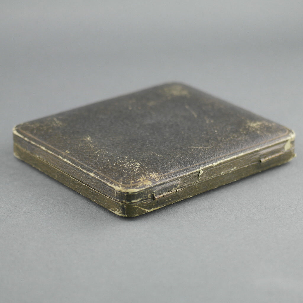 Antique brown cutlery box for spoons made in British Empire Jemes Ness Son Edinburgh