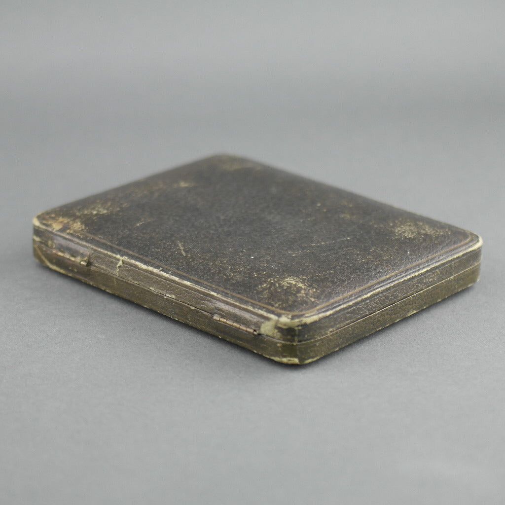 Antique brown cutlery box for spoons made in British Empire Jemes Ness Son Edinburgh