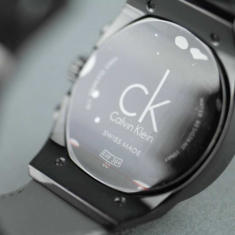 Calvin Klein Men's wrist watch Swiss Chronograph with black fabric band