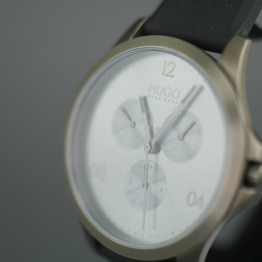 Hugo Boss Risk reloj de pulsera deportivo totalmente gris con correa de silicona