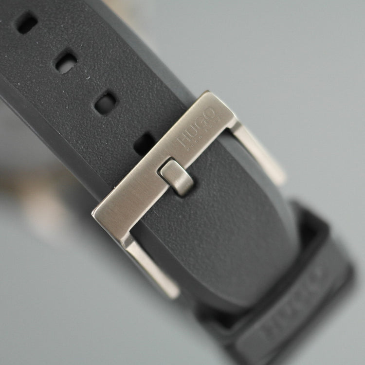 Hugo Boss Risk all grey sport wrist watch with silicone strap