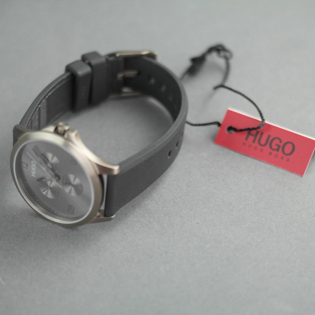 Hugo Boss Risk reloj de pulsera deportivo totalmente gris con correa de silicona