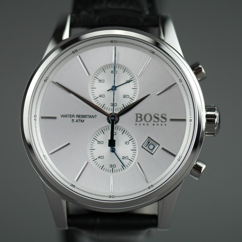 Hugo Boss Jet Herren-Chronographenuhr mit Lederarmband und Tag