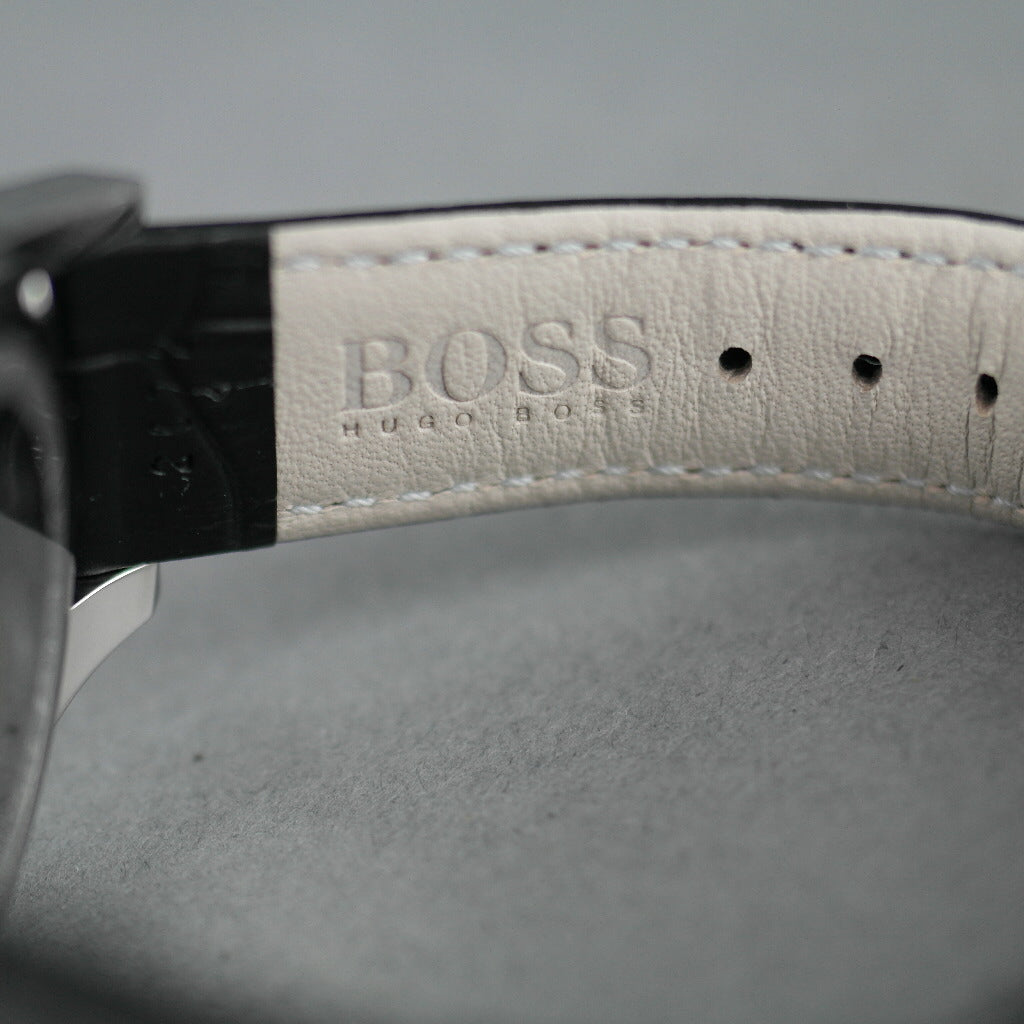 Hugo Boss Jet Herren-Chronographenuhr mit Lederarmband und Tag