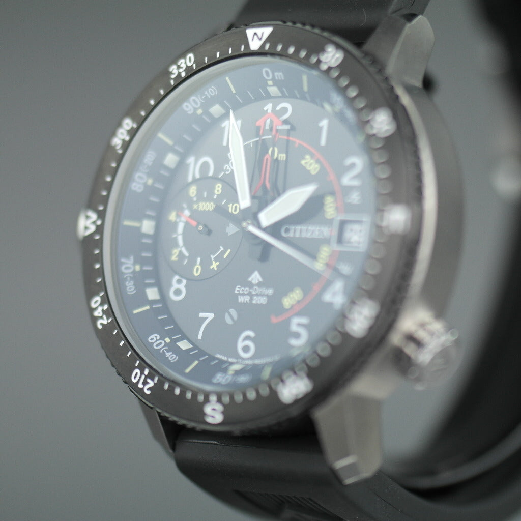 Citizen Promaster Altichron Herrenarmbanduhr mit Silikonarmband