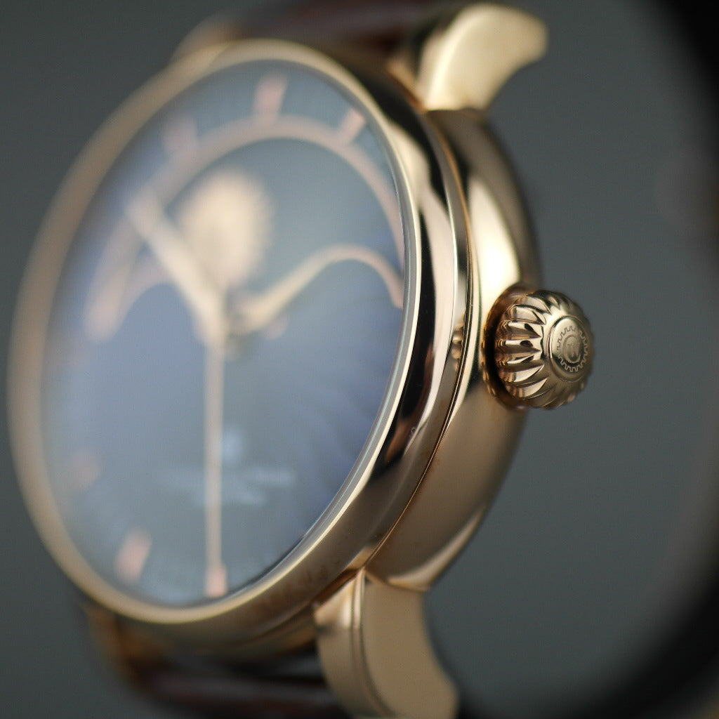 Constantin Weisz Night / Day 35 Jewels Automatic gold plated wrist watch with strap