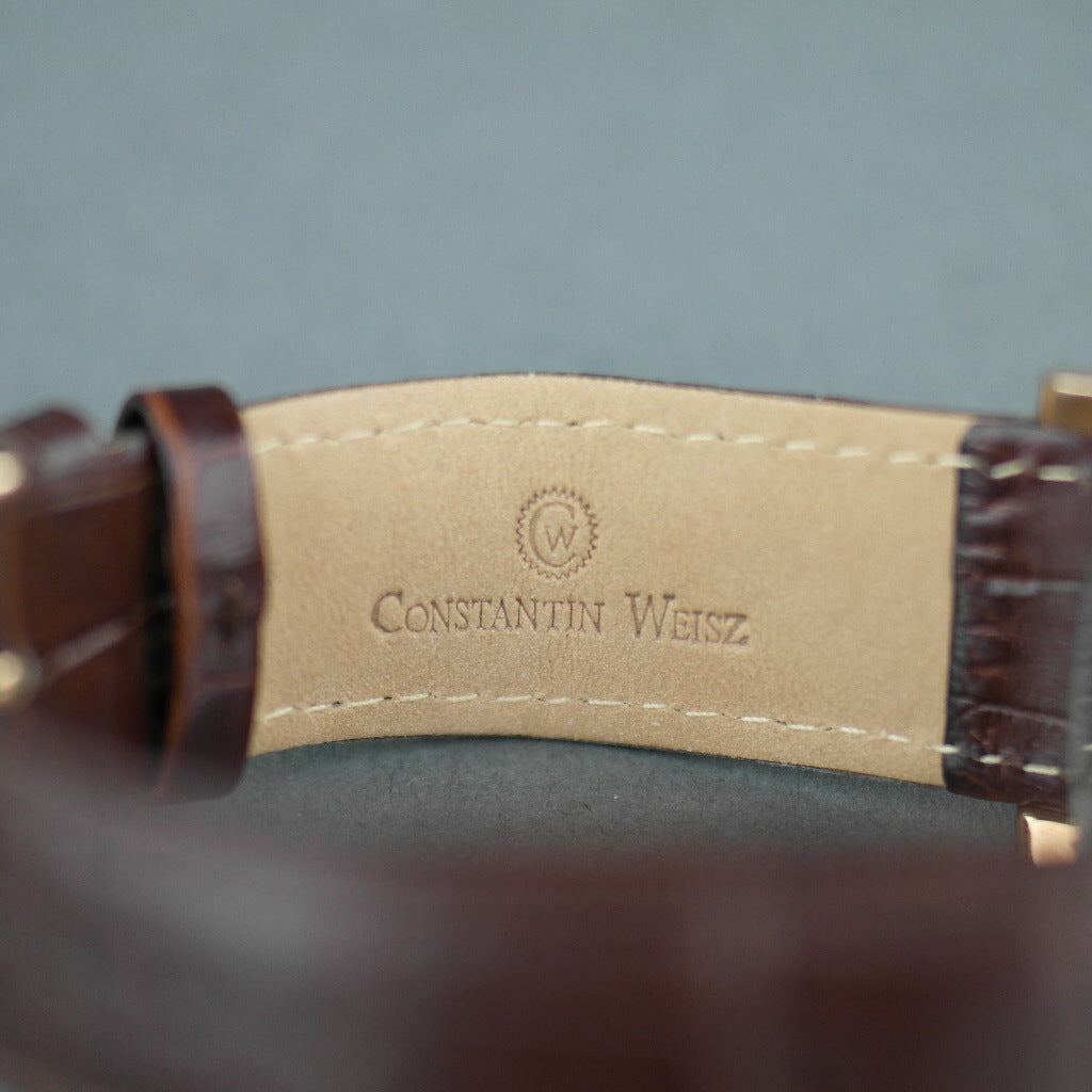 Constantin Weisz Night / Day 35 Jewels Reloj de pulsera automático chapado en oro con correa