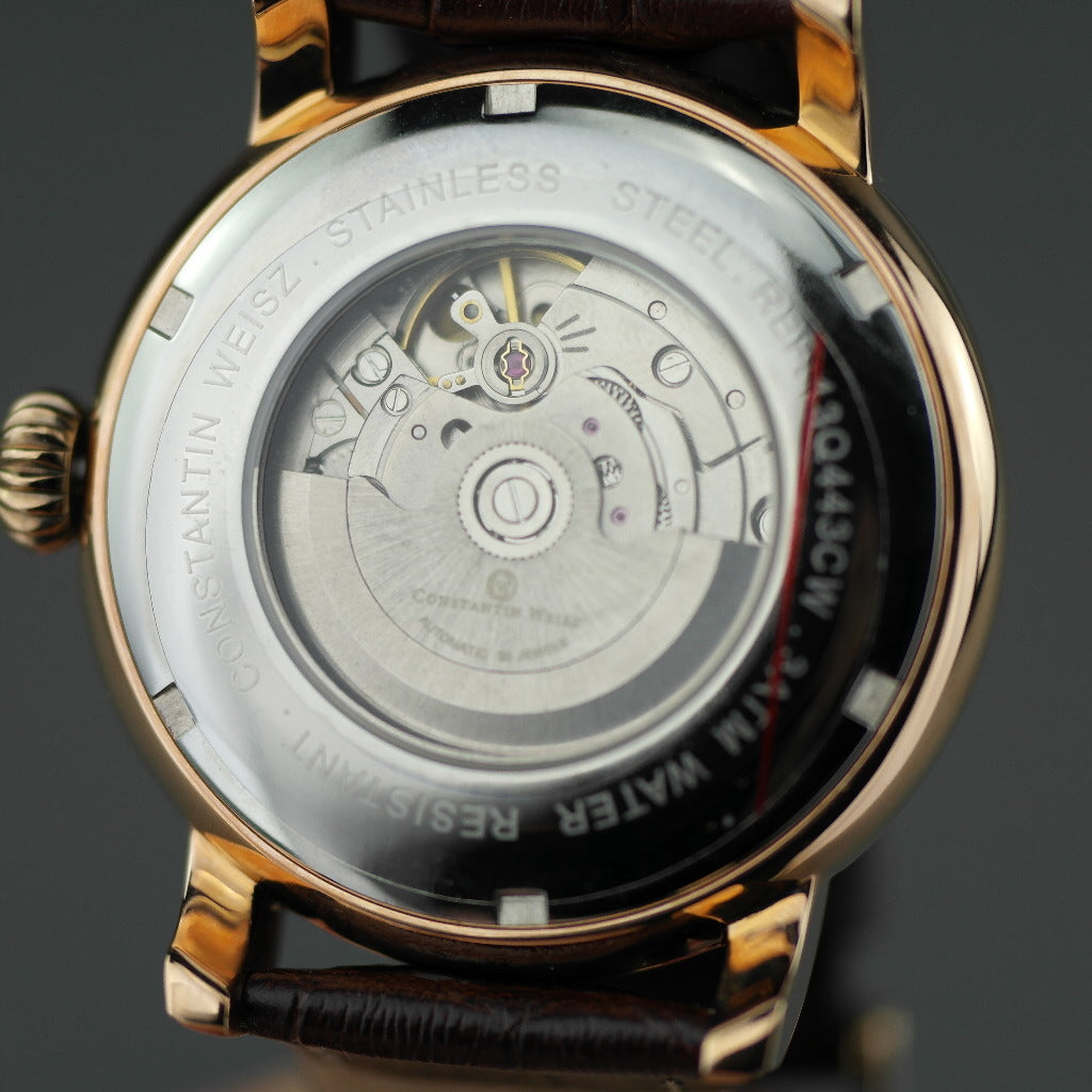Constantin Weisz Night / Day 35 Jewels Automatische vergoldete Armbanduhr mit Armband
