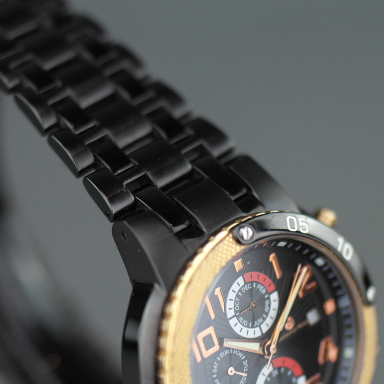 Constantin Weisz Reloj de pulsera automático estilo coche deportivo con brazalete negro