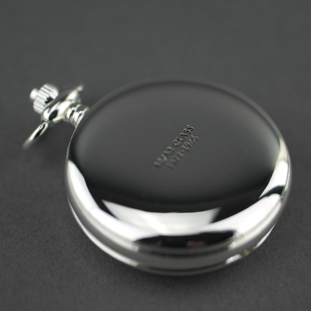 Express A1/A3 class Full Hunter Silver plated pocket watch with Roman numerals