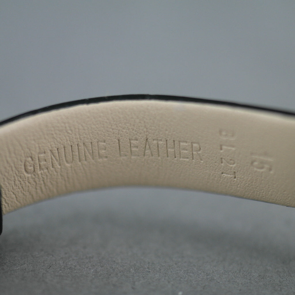 MOVADO Museum Classic Reloj de pulsera chapado en oro con correa de piel