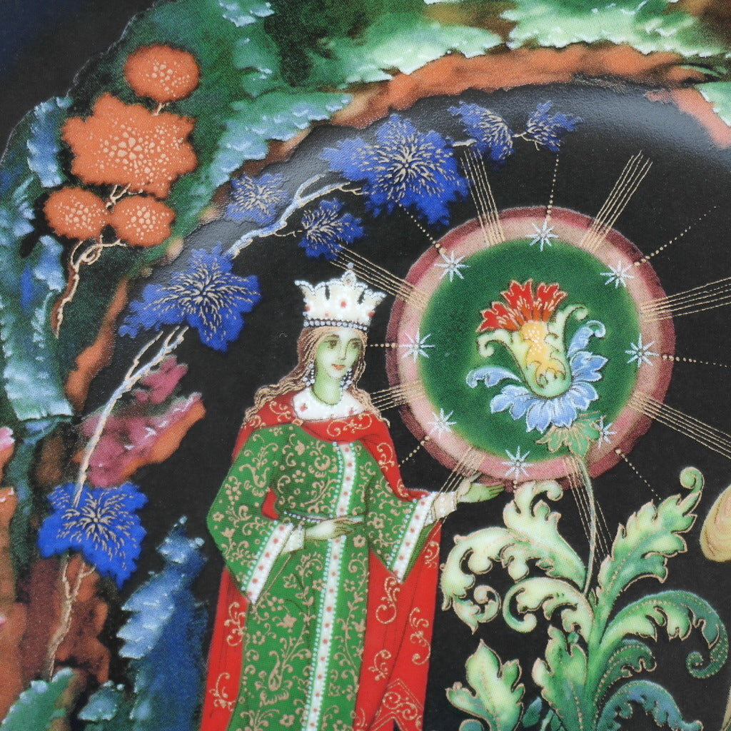 The Stone Flower, Pushkin Tales Russian tales Plate Vinogradoff Porcelain, Wall Decor