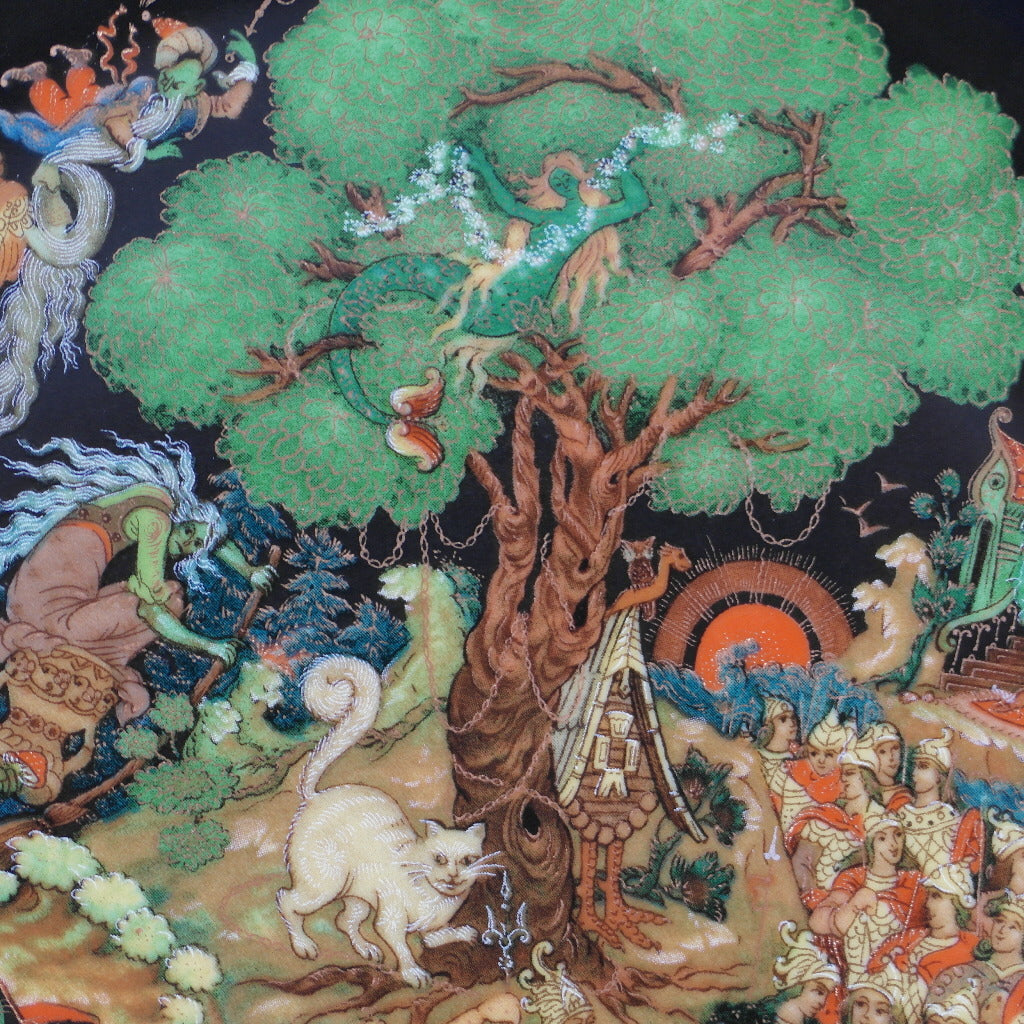 Lukomorya, cuentos rusos Placa Vinogradoff Porcelana, Decoración de pared