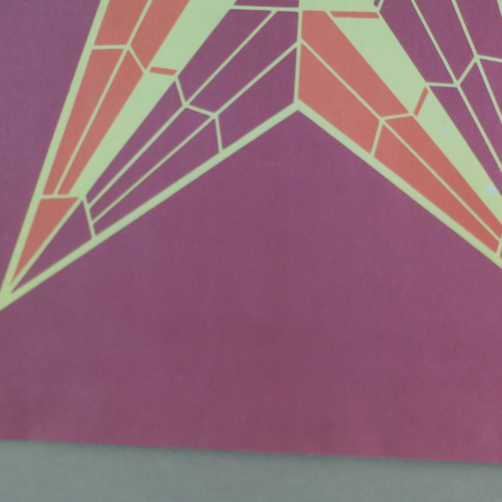 Kremlin Ruby Red Star original USSR Poster from 1970' Zenith - Top power symbol